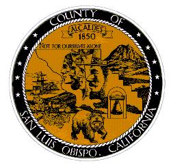 SAN LUIS OBISPO COUNTY DEPARTMENT OF PUBLIC WORKS County Government Center, Room 207 San Luis Obispo, CA 93408 (805)781-5252 Fax (805) 781-1229 email address: pwd@co.slo.ca.