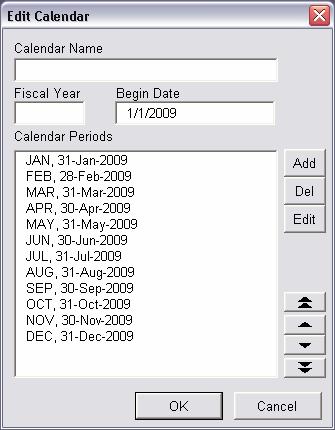Tasks Figure 35 Edit Calendar window 3. In the Edit Calendar dialog box, do the following: i. In the Calendar Name field, enter a name for the calendar. ii.