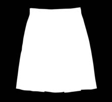134 Sld PolyCot Box Pl Skirt Khaki For Gr.