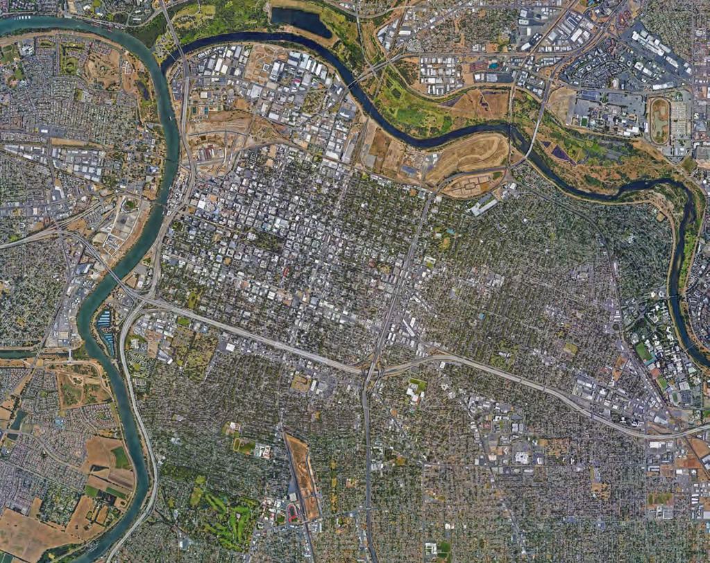 AERIAL MAP American River Sacramento River CAPITOL MALL