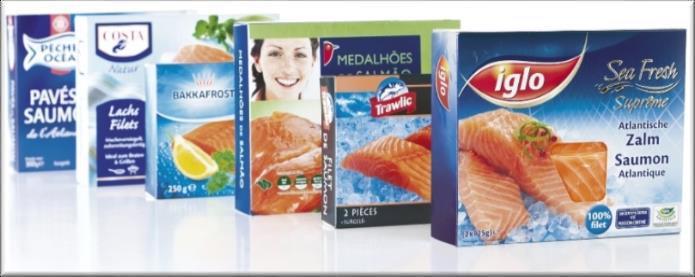 BAKKAFROST: SALES STRATEGY Product Premium product (size, quality) for high-end markets (sushi, retail) Fresh and frozen Mostly third-party label through customized packaging