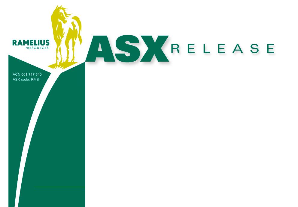 For Immediate Release RAMELIUS APPROVES VIVIEN GOLD MINE Ramelius advised that this ASX Release has been replaced due to some formatting errors and follows.