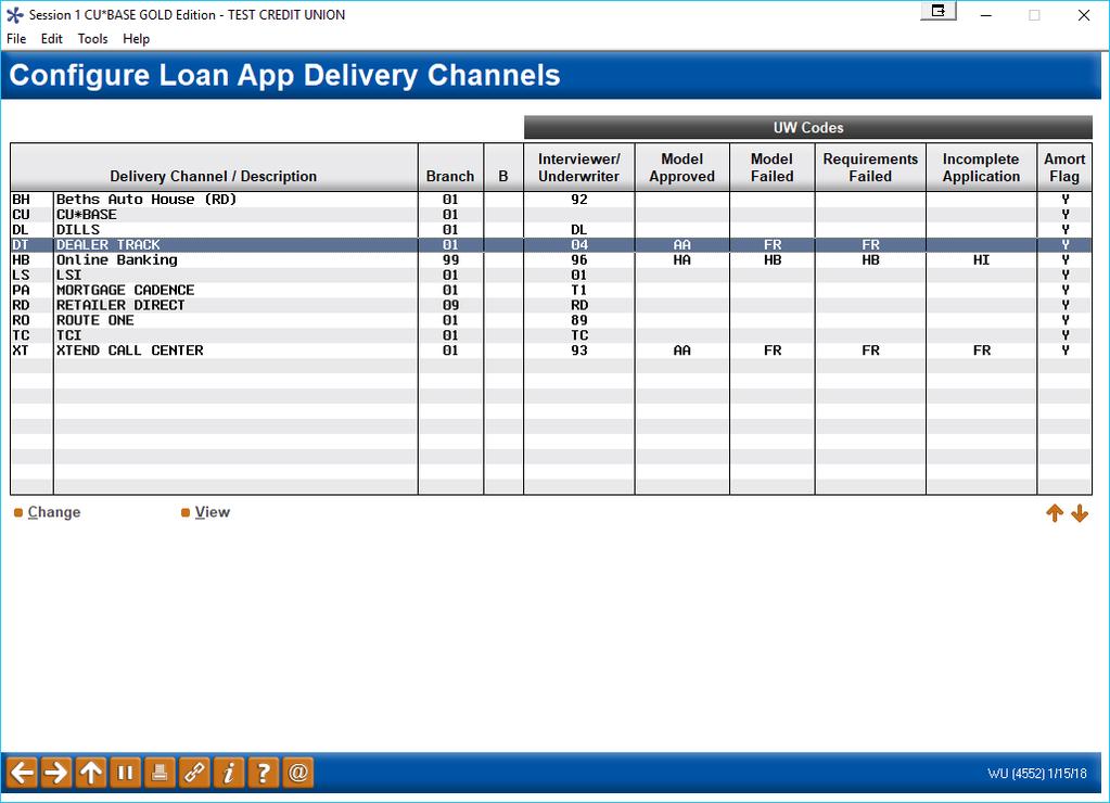 CONFIGURING CU*BASE CONFIGURING EXTERNAL LOAN DELIVERY CHANNELS The indirect lending delivery channel is the first link to a third-party source of loan applications through the XML Lending Gateway.