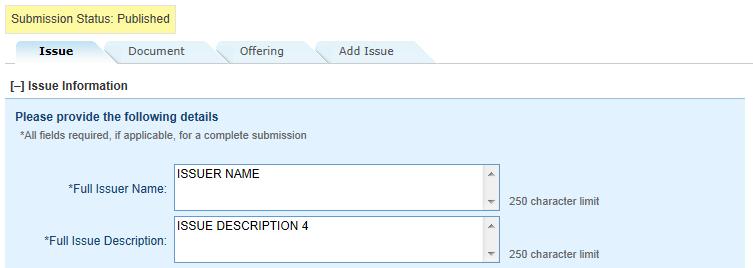 Add Issue Tab To add a new issue or series, click the Add Issue tab.