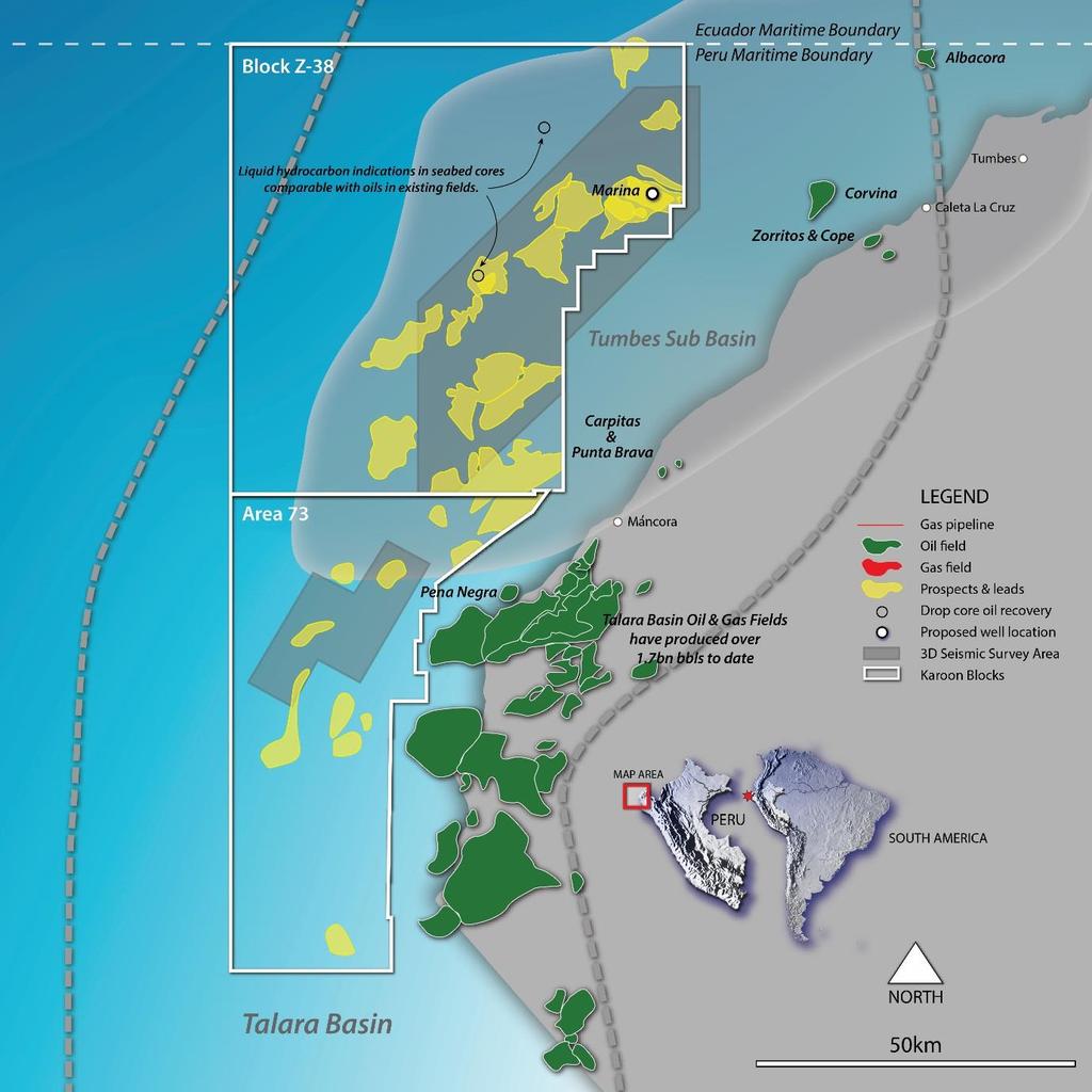 The TEA provides a right to negotiate a block contract with Perupetro in respect of the whole area or one portion of the Area for a reference minimum work program, and once agreed an option to enter