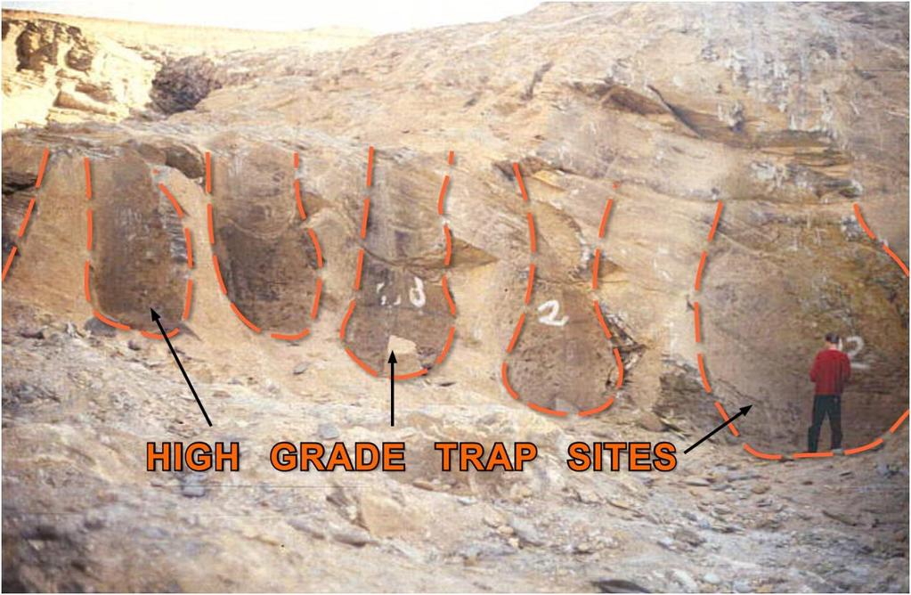 Figure 5: Auchas Diamond Mine, Namibia. Potholes 1.