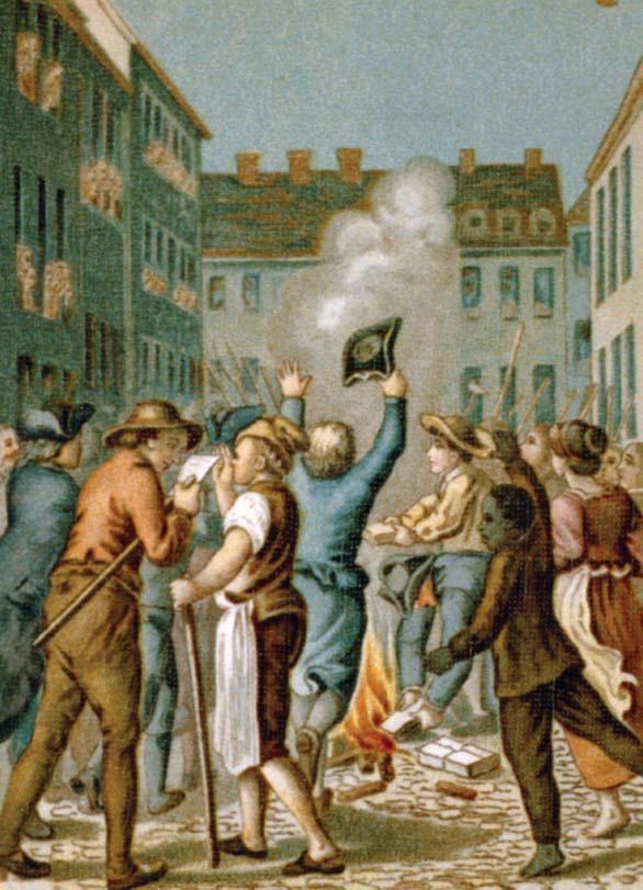 Protesting the Stamp Act Many colonist protested the tax because they saw it as a violation of their right to govern and tax themselves Protests broke