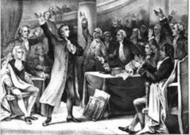 The Stamp Act Congress 1765 Representatives from nine colonies met in New York City and agreed that Parliament did not