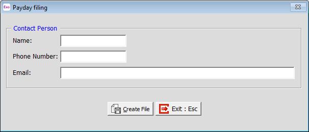 Creating EI Return Files for Payday Filing When the Automatically create the Payday files after updating the pay option is selected, you will be prompted to generate an EI return file for a pay as