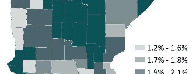 subsidies Medicaid and MinnesotaCareEnrollees as Percent of Population, 2016 Medicaid MinnesotaCare