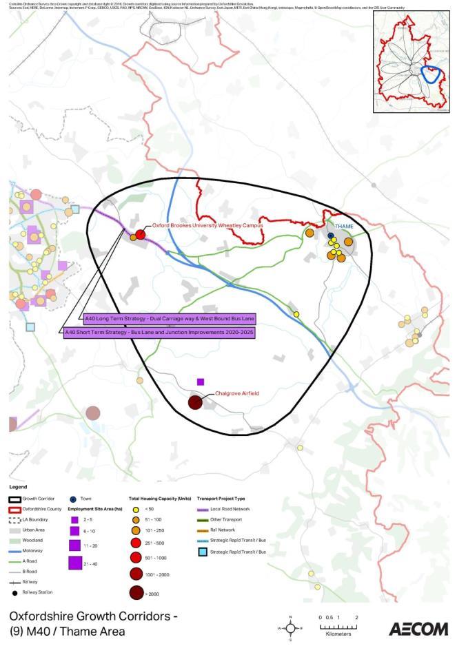 LOCAL GROWTH CORRIDORS Crridr 9 - M40 Thame Area Key Grwth Sites