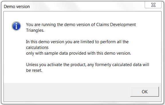2 DEMO VERSION AND ACTIVATION After opening the application, you will be informed about running the demo version.