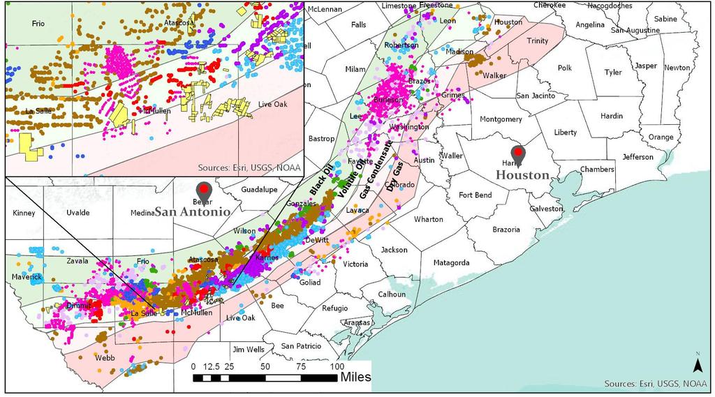 Eagle Ford Shale Basin Overview Proximity to both HSC Refining and Corpus Christi export markets provides optionality and premium pricing Houston Ship Channel Refining Market Sundance currently