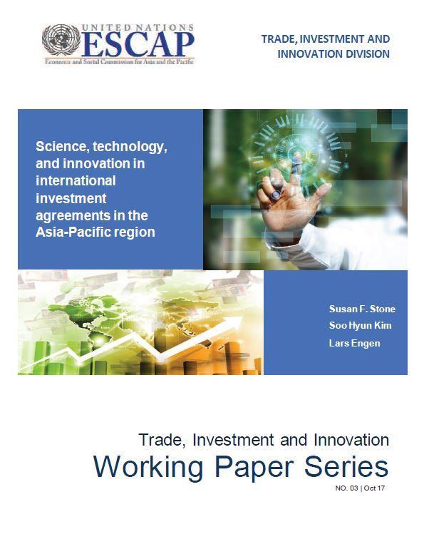 Science, technology, and innovation in international investment agreements in the Asia-Pacific region (Working Paper) The paper examines the degree to which STI related provisions are included in