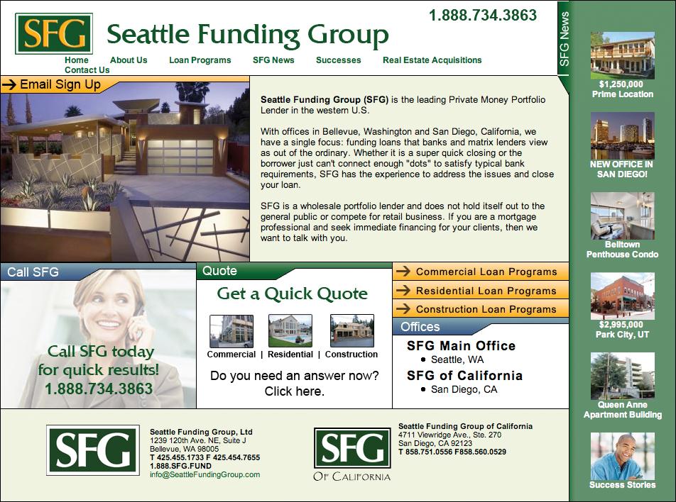 Feel free to browse our new website at www.sfgfunds.
