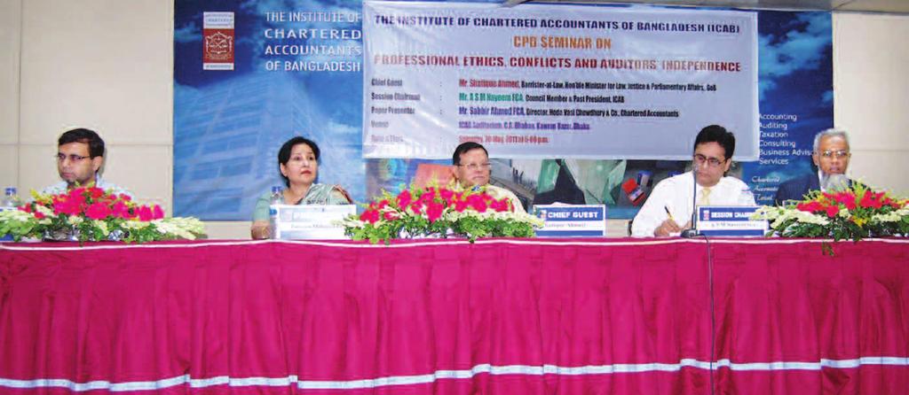 CPD Seminar held on Professional Ethics, Conflicts and Auditors Independence Mr.