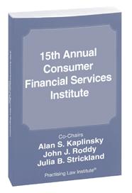 Other Relevant Products From PLI COURSE HANDBOOK 15th Annual Consumer Financial Services Institute, $199. The Course Handbook will be available on the first day of the program.