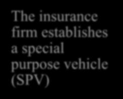 Cat Bonds The insurance firm establishes a special purpose vehicle