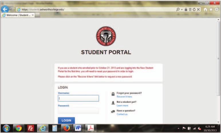 PROJECT UPLOAD Once you ve completed this assignment, login to the student portal at https://students.ashworthcollege.