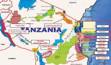 Tanzania Ruhuhu Basin Early stage exploration block East Africa now highly attractive and sought after since onshore discoveries in Uganda, Kenya, offshore
