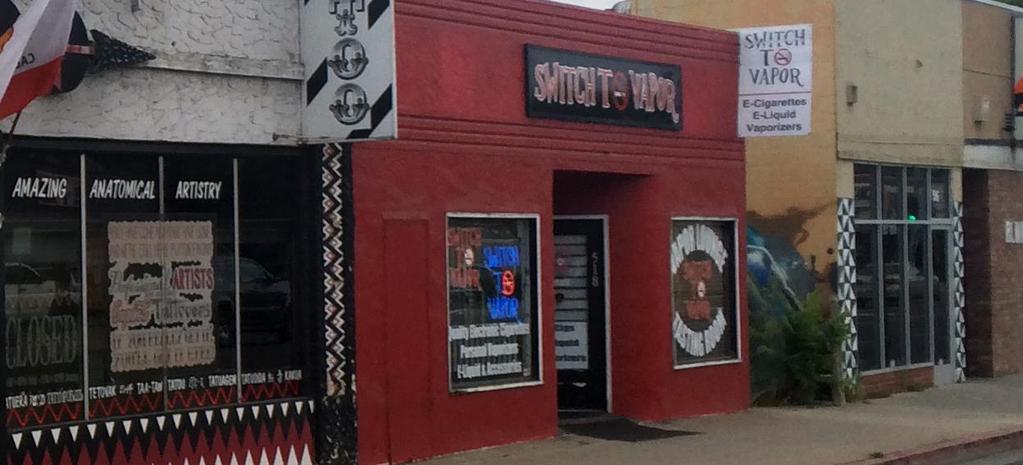 Tenant Summary: SWITCH TO VAPOR The most popular vapor bar in Modesto, they also