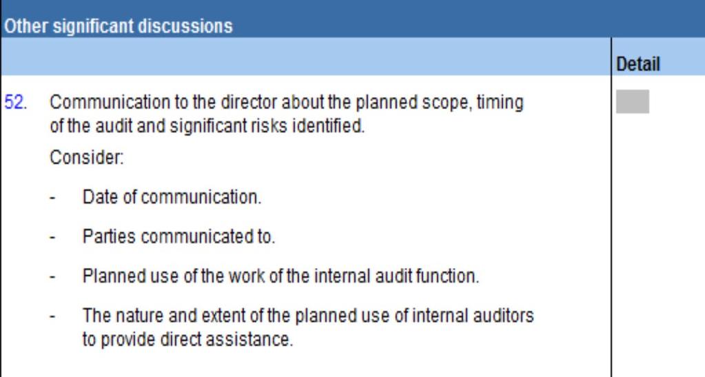 The section relating to Audit Strategy / Characteristics and scope of the engagement / Financial reporting framework was edited to