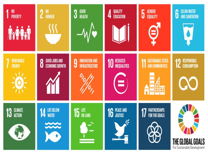 Global policy shifts require funding for sustainable development goals UN Sustainable Development Goals (SDGs) 17 global goals to achieve integrated sustainable development covering economic, social