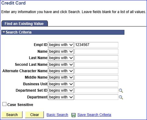 View a Member s Credit Card Data This section provides the procedures for a P&A Office/SPO to view a member s credit card data in Direct Access.