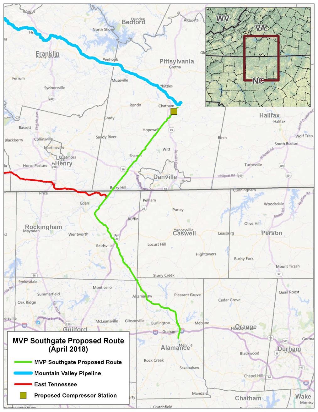 MVP Southgate Project driven by demand pull from the tailgate of MVP 70-mile extension into North Carolina Project backed by 300 MMcf per day firm capacity commitment from PSNC Energy Pipe has