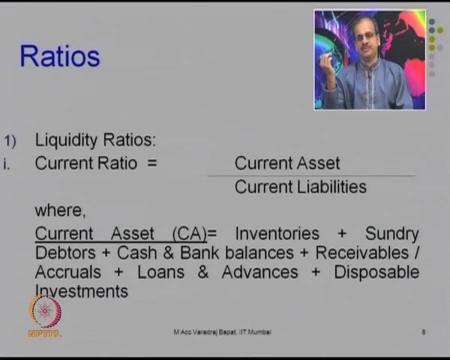 (Refer Slide Time: 03:10) This is about the liquidity ratios.