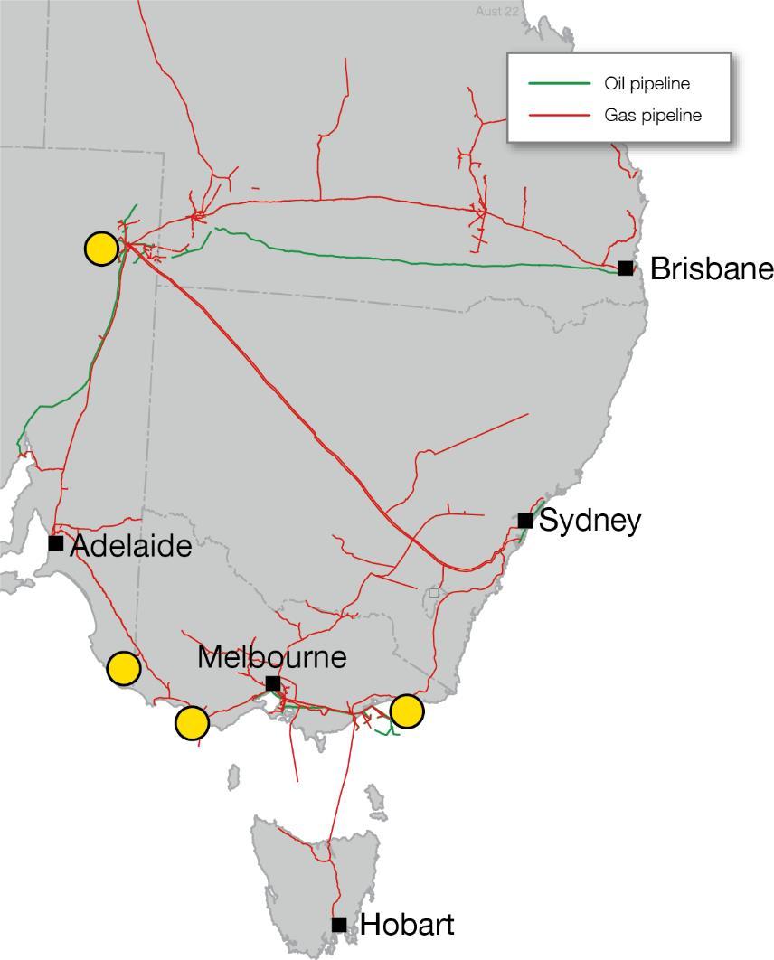 Cooper Energy gas business Multi-basin gas portfolio built on 2 hubs well located for supply to south-east Australia 2P Reserves contracted 2P Reserves uncontracted 2C Contingent Resources