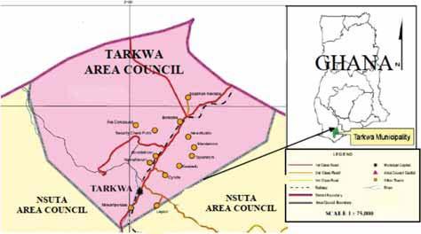 3. METHOD USED Figure-1: Tarkwa Area Council (TAC) (Source: Elorm 2013) The accessible population considered for this paper encompassed male and female household heads (landlords and landladies) in