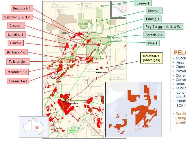 PELA 514 surrounded by oil and gas discoveries
