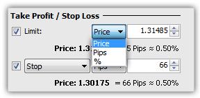 Add Related Stop and Limits The new Trade ticket allows you to simply place entry trades or orders together with related stop loss and take profit orders as a single trade.