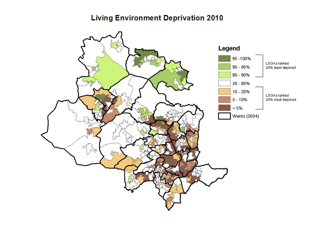 10. Living environment deprivation domain This domain measures the quality of individuals immediate surroundings both within and outside the home.
