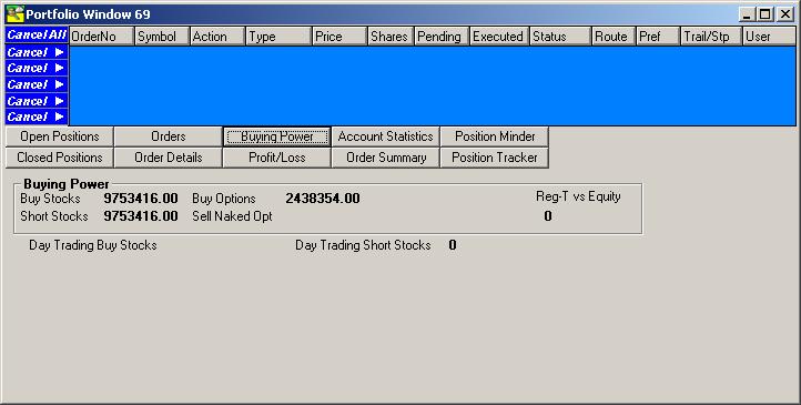 A Separate Order Details Window can be Opened Activate Portfolio Window and select New Window from the Main Menu Bar, select Portfolio Analysis, and then select Order Details.