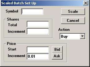 8.14 Quick Tab Buttons for Batch Order Entry Quick tabs available in the Batch Order Window are short cuts to other options within batch orders or used for one touch execution.