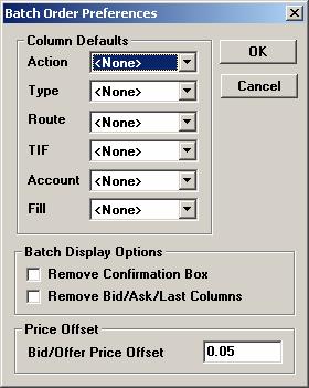 To Open/Create a Scaled Batch: - Click on the Create Scaled Batch button in the Batch Order Window.