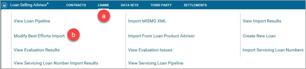 This job aid provides information on the following topics related to Best Efforts execution of a contract: Modify Best Effort Import... 1 Quick Loan Data... 4 Best Practices... 5 Exhibit 19 Calculator.