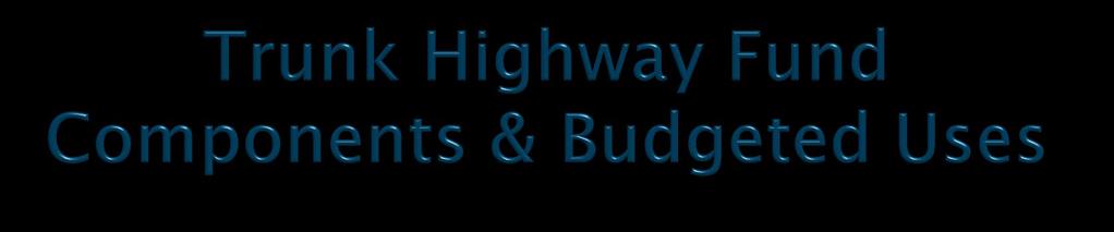 Trunk Highway Fund Amounts (Millions) $1,800 $1,500 Scenario C: Trunk Highway Fund Accounting for Scenario: equal projected purchasing power deficits Annual Inflation Projections Capital = +5%
