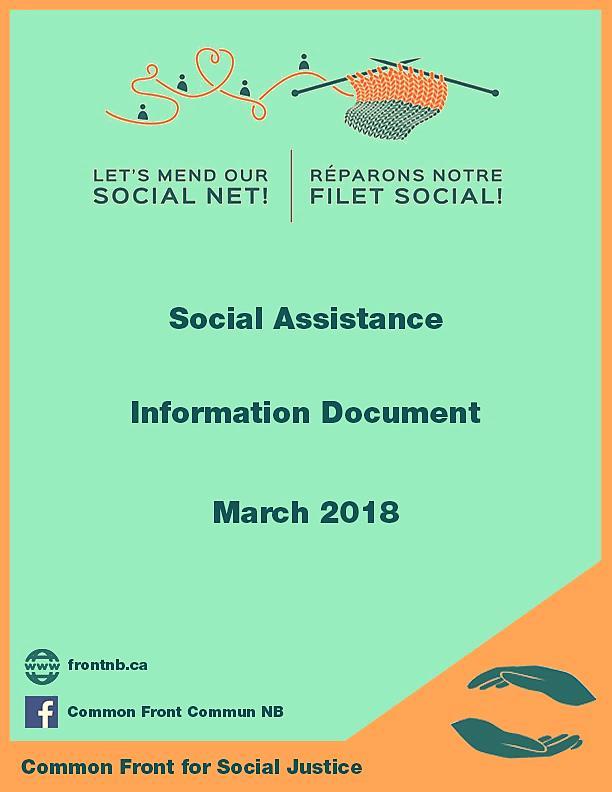 Table of Contents Information sheets on Social Assistance 1- Our Proposals for change 2- Who are the recipients?