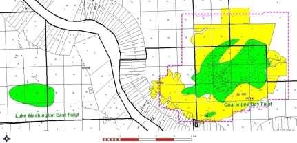 Martinville Field 54 net acres of owned minerals (green),585 net acres of HBP or leased (yellow) Average WI 97% & NRI 9% Multiple objectives from,000 0,000 Cumulative shallow production of 5.