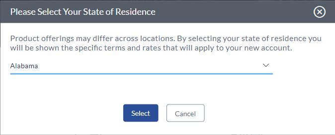 3.1 State of Residence Field Please select your state of residence Select State You are required to select the state in which you reside.