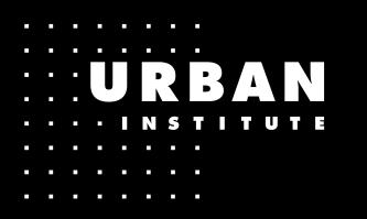 AB O U T T H E U R BA N I N S T I T U TE The nonprofit Urban Institute is a leading research organization dedicated to developing evidence-based insights that improve people s lives and strengthen