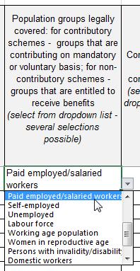2. Filling the Scheme sheets Detailed information about the benefits of the schemes 2.1.