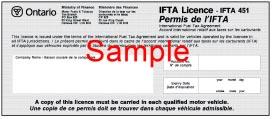 Initial Application for Licence (cont d) If you are based in an IFTA jurisdiction outside Ontario, a valid IFTA licence and decals issued from your base jurisdiction will meet Ontario s fuel use tax
