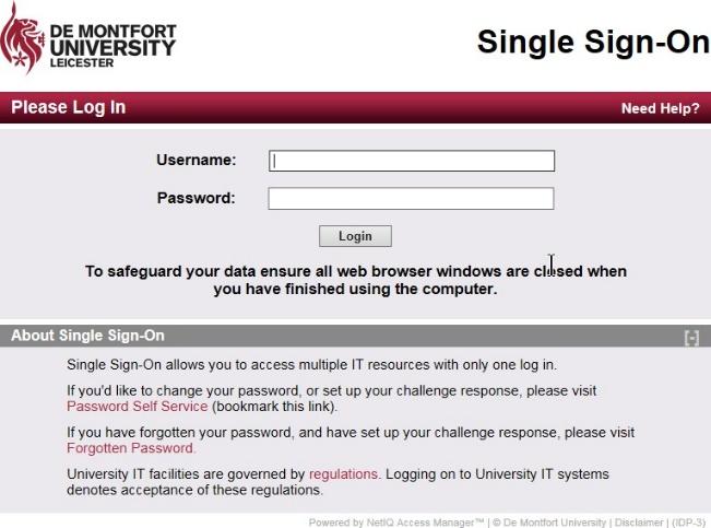 Accessing your payslip from DMUhub To gain access to DMUhub, type dmuhub.dmu.ac.uk into your internet address field. You will be taken to the Single Sign-on page.