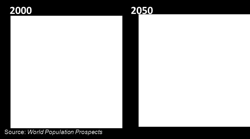 2050, one quarter of the