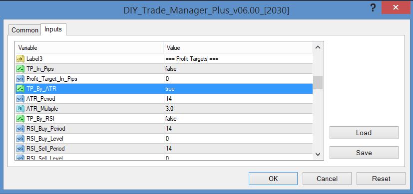 With the DIY Trade Manager Plus you can choose a dynamic, market-based way of making sure you are in the correct zone.