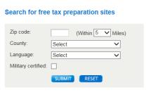 website, www.revenue.state.mn.us, has a list of active free tax preparation sites.